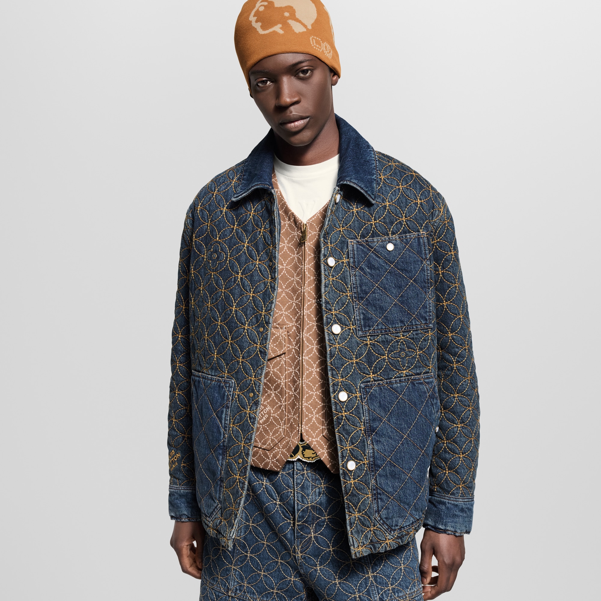 Embroidered Denim Blouson - Ready-to-Wear 1AILM5 | LOUIS VUITTON